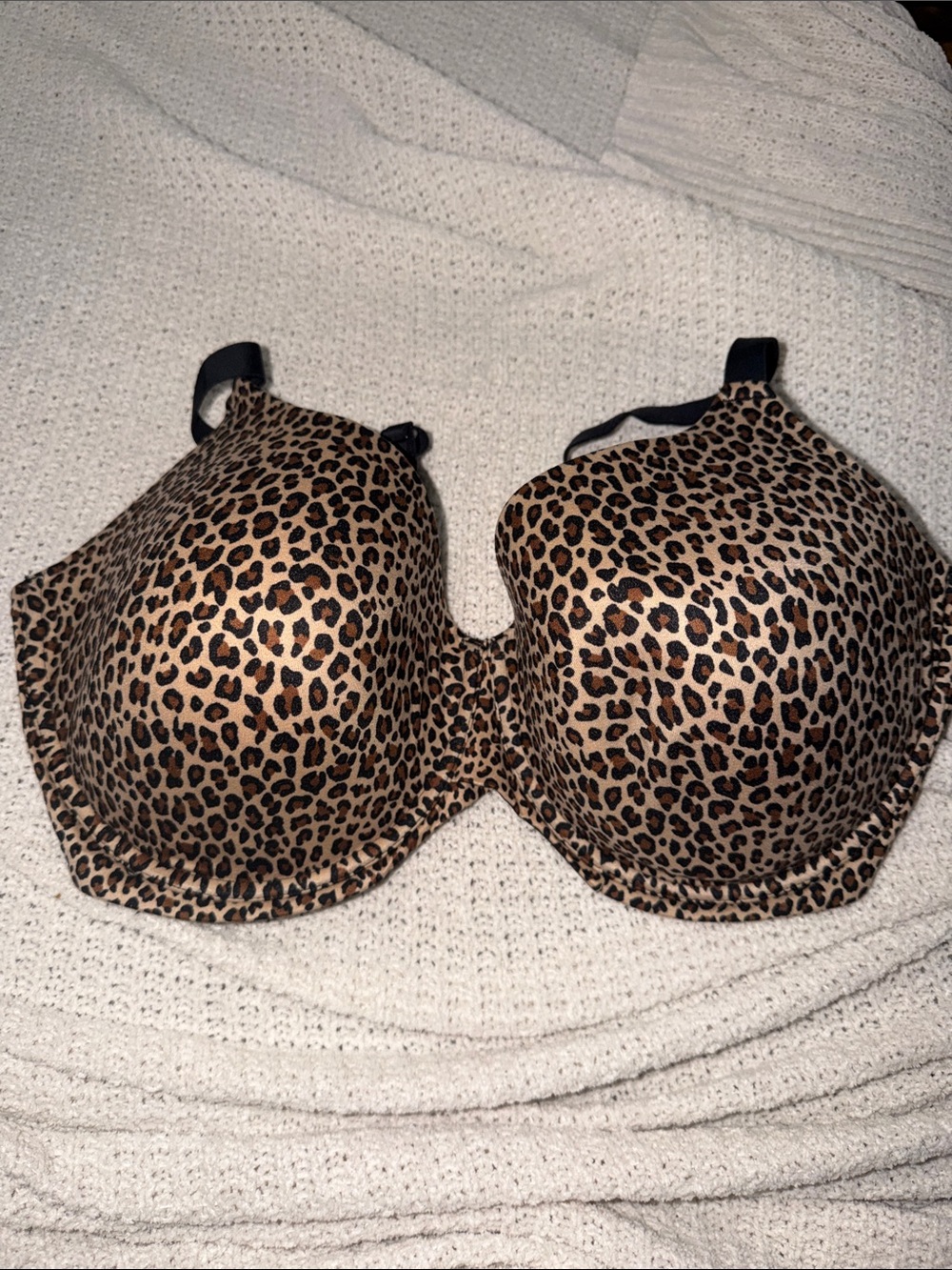 Auden Leopard Print Molded Bra - Tan & Black